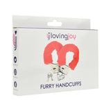 Loving Joy Furry Handcuffs Red