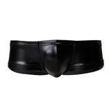 C4M Booty Shorts Black Leatherette Small