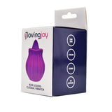 Loving Joy Rose Licking Clitoral Vibrator Purple