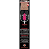 Realistic Warming 6.5 inch Vibrating Dildo with Balls Vanilla