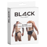 C4M Boost Black Leatherette Bikini Brief Large