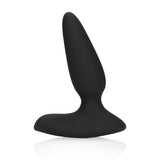 Smooth Vibrating Anal Plug with Remote Control Black